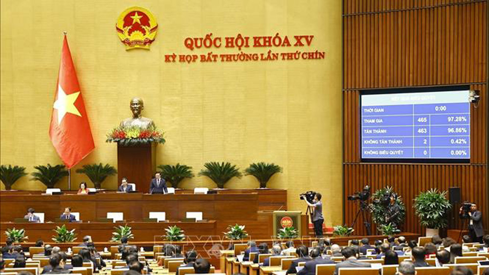 Bế mạc Kỳ họp bất thường lần thứ 9, Quốc hội khóa XV