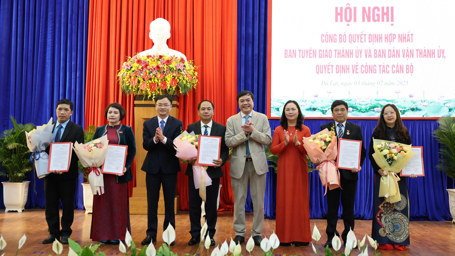 Đà Lạt: Công bố quyết định hợp nhất Ban Tuyên giáo và Ban Dân vận Thành ủy