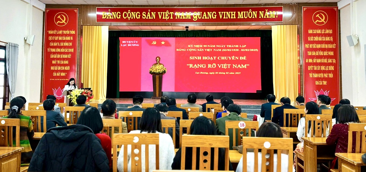 Lạc Dương: Sinh hoạt chuyên đề Rạng rỡ Việt Nam nhân kỷ niệm 95 năm Ngày thành lập Đảng Cộng sản Việt Nam