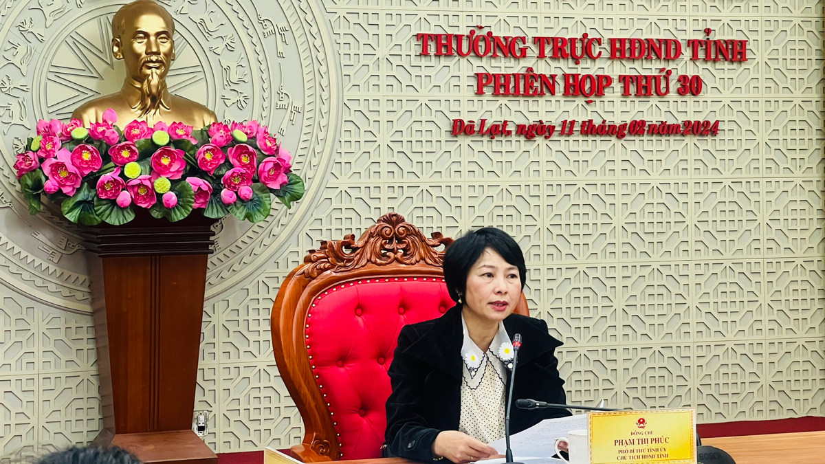 Thường trực HĐND tỉnh Lâm Đồng họp phiên thứ 30