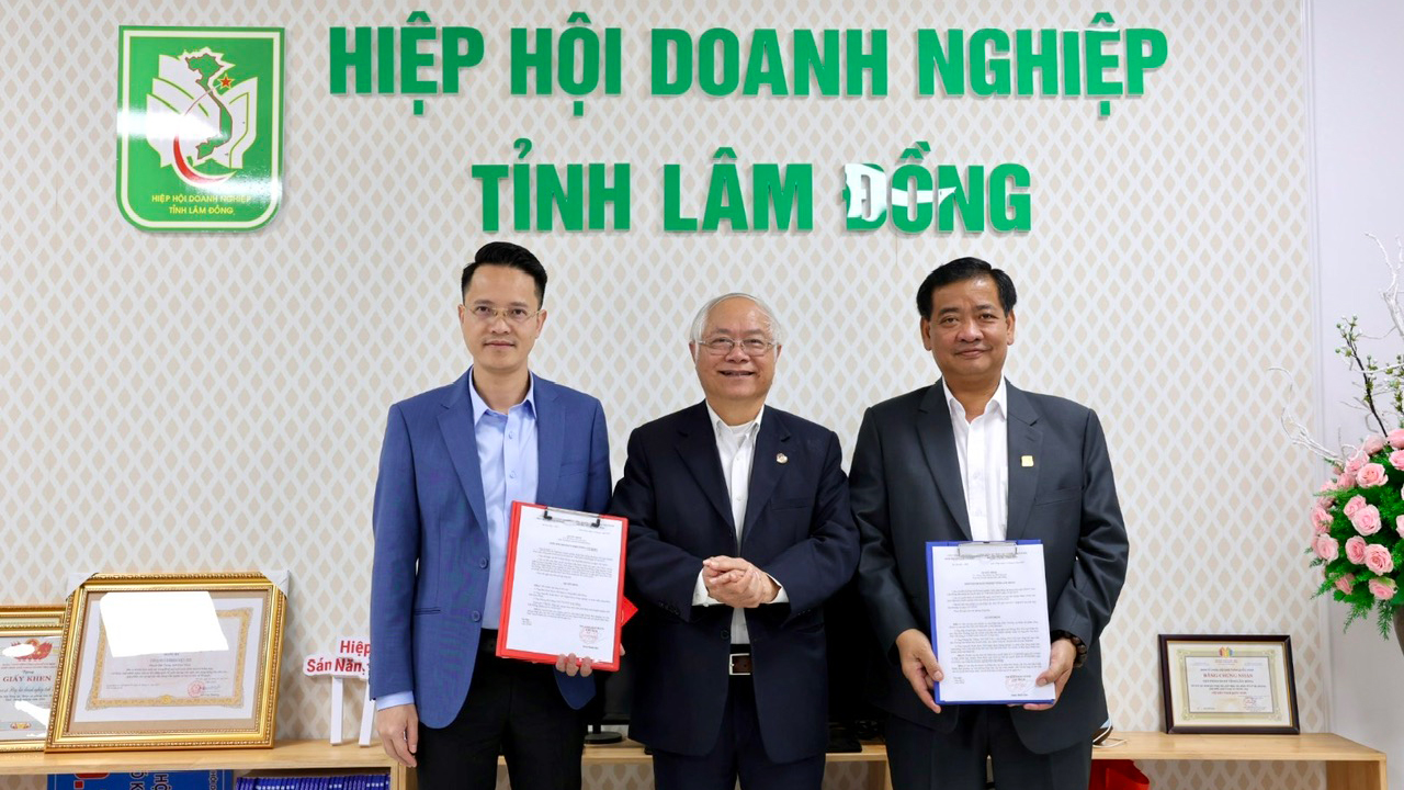 Hiệp hội Doanh nghiệp tỉnh Lâm Đồng bổ nhiệm 3 Phó Chủ tịch