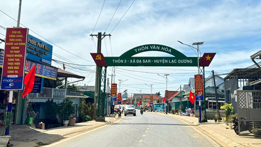 Đạ Sar cán đích xã nông thôn mới nâng cao 