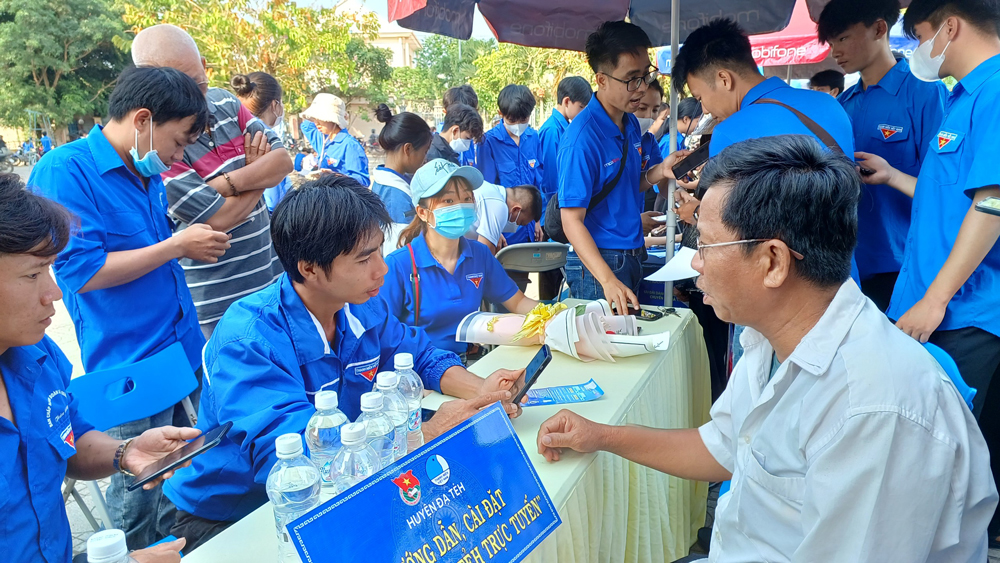 Đạ Tẻh: Hơn 1.000 đoàn viên, thanh niên tham gia chuyển đổi số