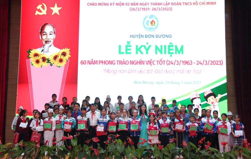 Đơn Dương: Tổ chức Lễ kỷ niệm 60 năm Phong trào Nghìn việc tốt