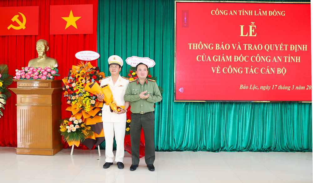 Trưởng Công an TP Bảo Lộc được điều động giữ chức vụ Trường Phòng An ninh Kinh tế