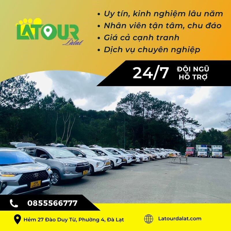 Thuê xe 7 chỗ Đà Lạt uy tín, giá rẻ | Latour Đà Lạt