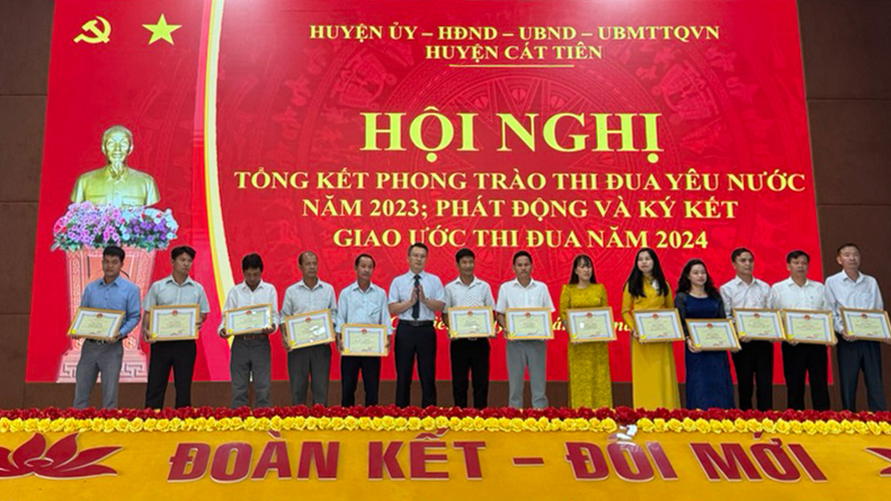Cát Tiên: Sôi nổi các phong trào thi đua yêu nước