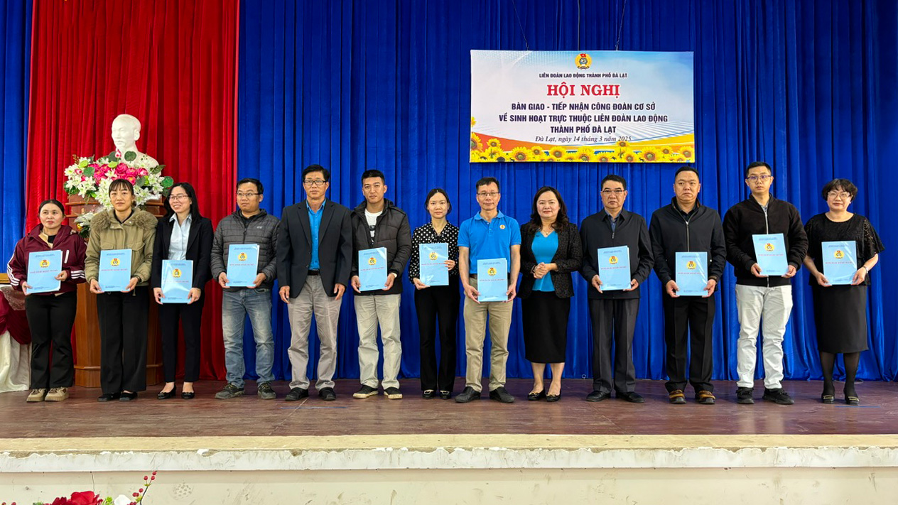 Liên đoàn Lao động Đà Lạt tiếp nhận 544 đoàn viên