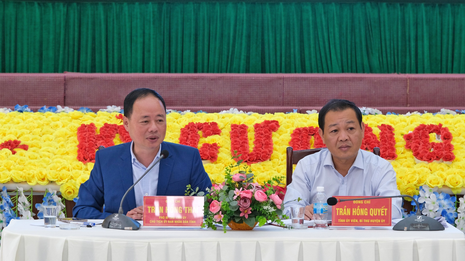 Chủ tịch UBND tỉnh Lâm Đồng Trần Hồng Thái làm việc với huyện Di Linh về tình hình phát triển kinh tế - xã hội