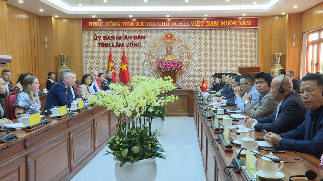 Phó Chủ tịch UBND tỉnh Lâm Đồng Võ Ngọc Hiệp tiếp Đoàn Đại biểu Vương quốc Hà Lan