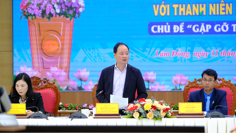 Chủ tịch UBND tỉnh Lâm Đồng Trần Hồng Thái: Thanh niên cần tiên phong, chủ động trong chuyển đổi số và đổi mới sáng tạo