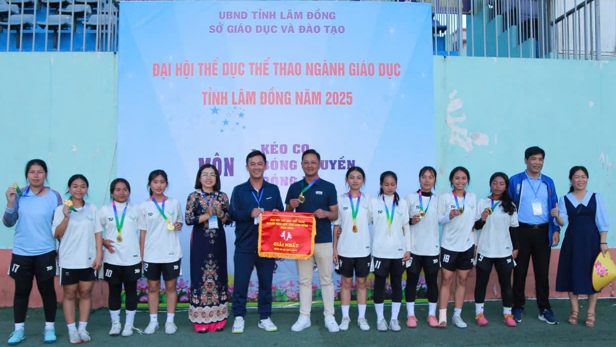 Trao 648 bộ huy chương tại Đại hội Thể dục Thể thao ngành giáo dục Lâm Đồng năm 2025