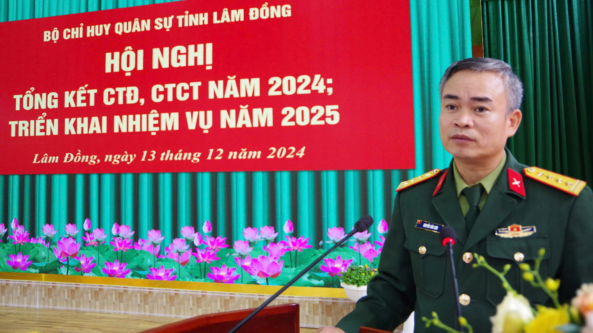 ÐẠI TÁ NGUYỄN VĂN SƠN - CHÍNH ỦY BỘ CHQS TỈNH: Hiệu quả công tác Đảng sẽ quyết định trực tiếp tới sức mạnh của lực lượng vũ trang tỉnh