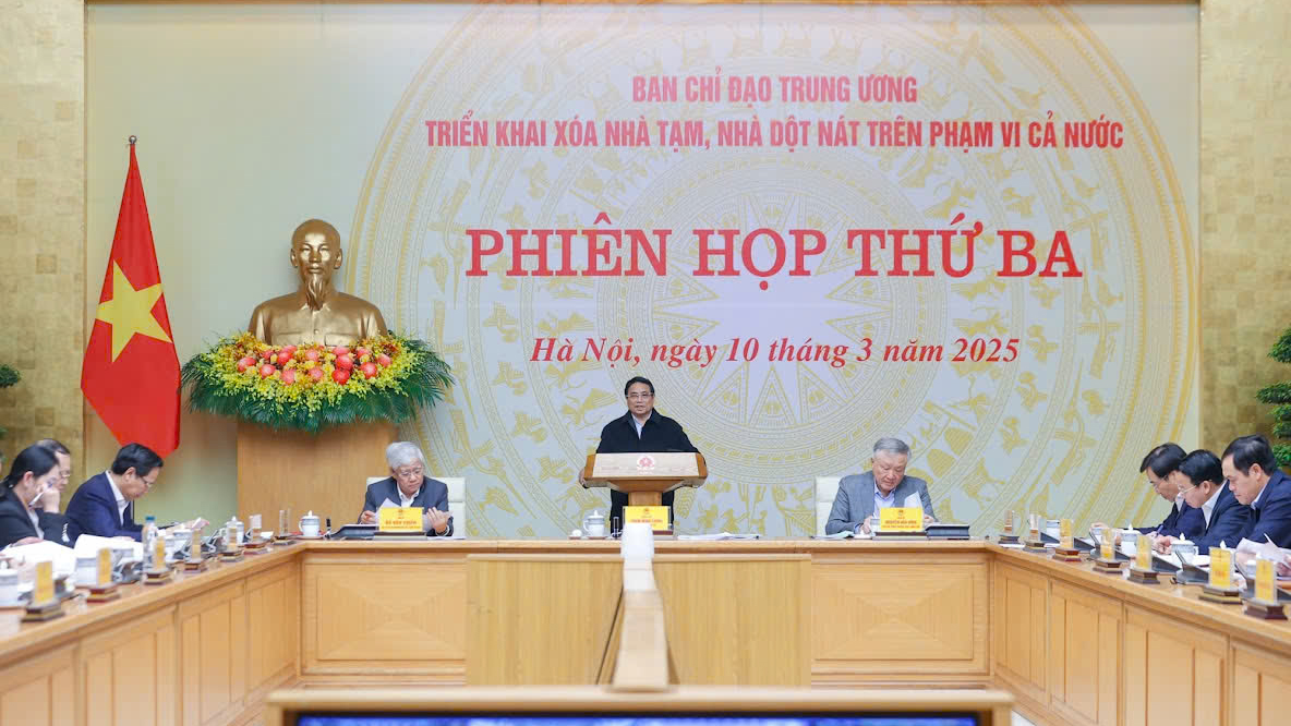Phiên họp lần thứ 3 Ban Chỉ đạo Trung ương triển khai xoá nhà tạm, nhà dột nát
