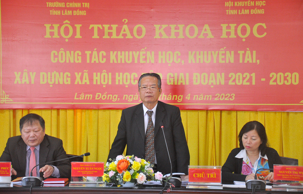Hội thảo Công tác khuyến học, khuyến tài, xây dựng xã hội học tập giai đoạn 2021 - 2030