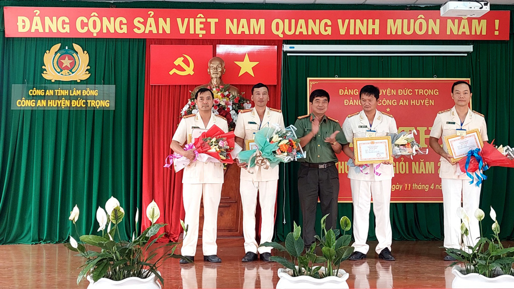 Công an Đức Trọng tổ chức Hội thi Bí thư Chi bộ giỏi