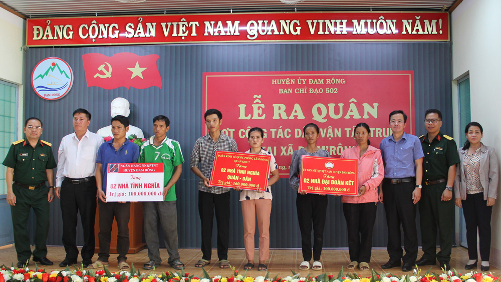 Ra quân đợt công tác dân vận tập trung tại Đam Rông