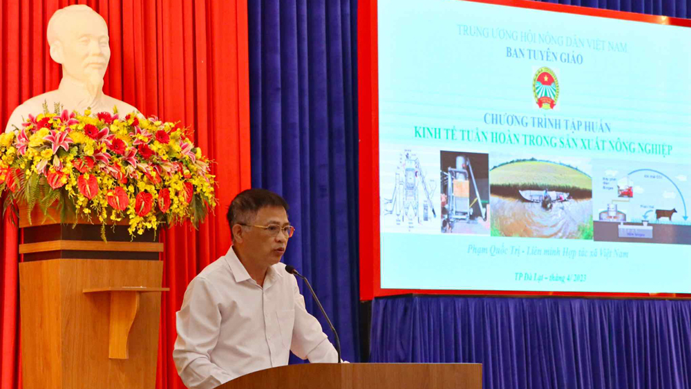 Tập huấn về kinh tế tuần hoàn trong sản xuất nông nghiệp cho nông dân
