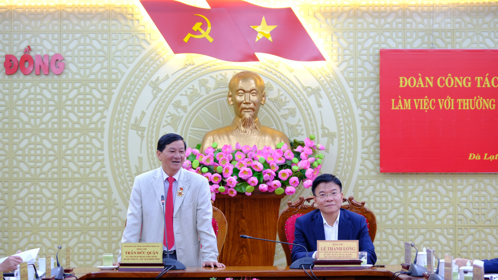 Bộ trưởng Bộ Tư pháp làm việc với Thường trực Tỉnh ủy Lâm Đồng