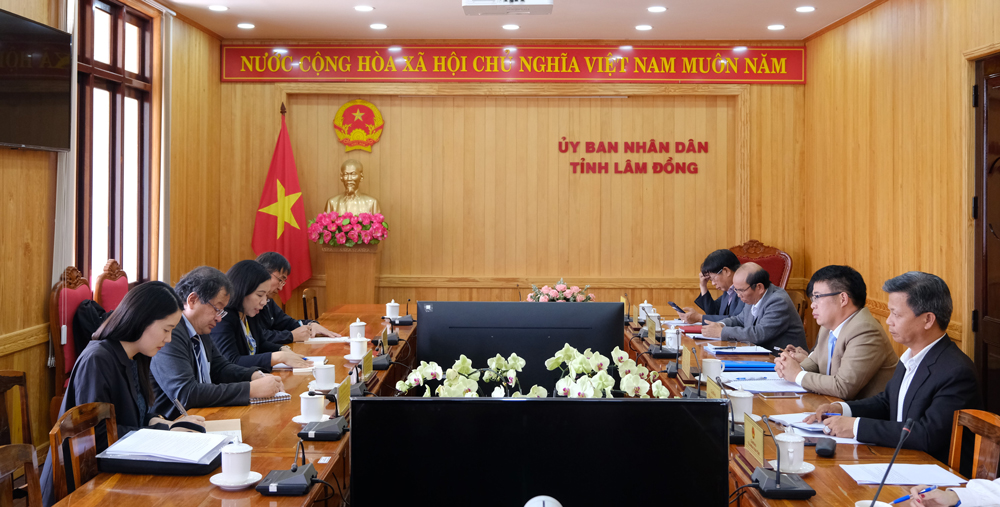 Phó Chủ tịch UBND tỉnh Lâm Đồng Nguyễn Ngọc Phúc làm việc với cơ quan hợp tác quốc tế Nhật Bản