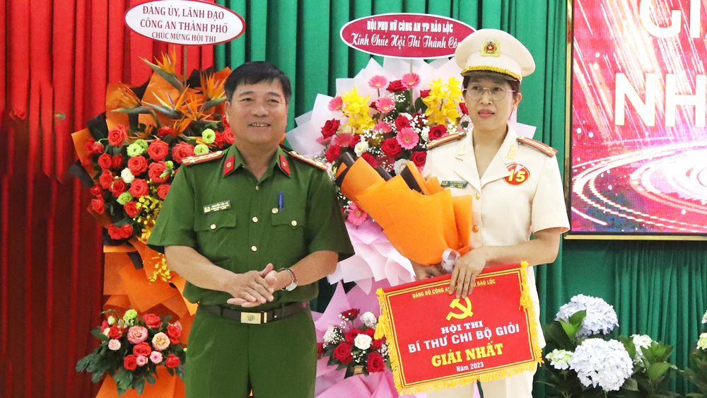 Công an TP Bảo Lộc tổ chức Hội thi Bí thư Chi bộ giỏi