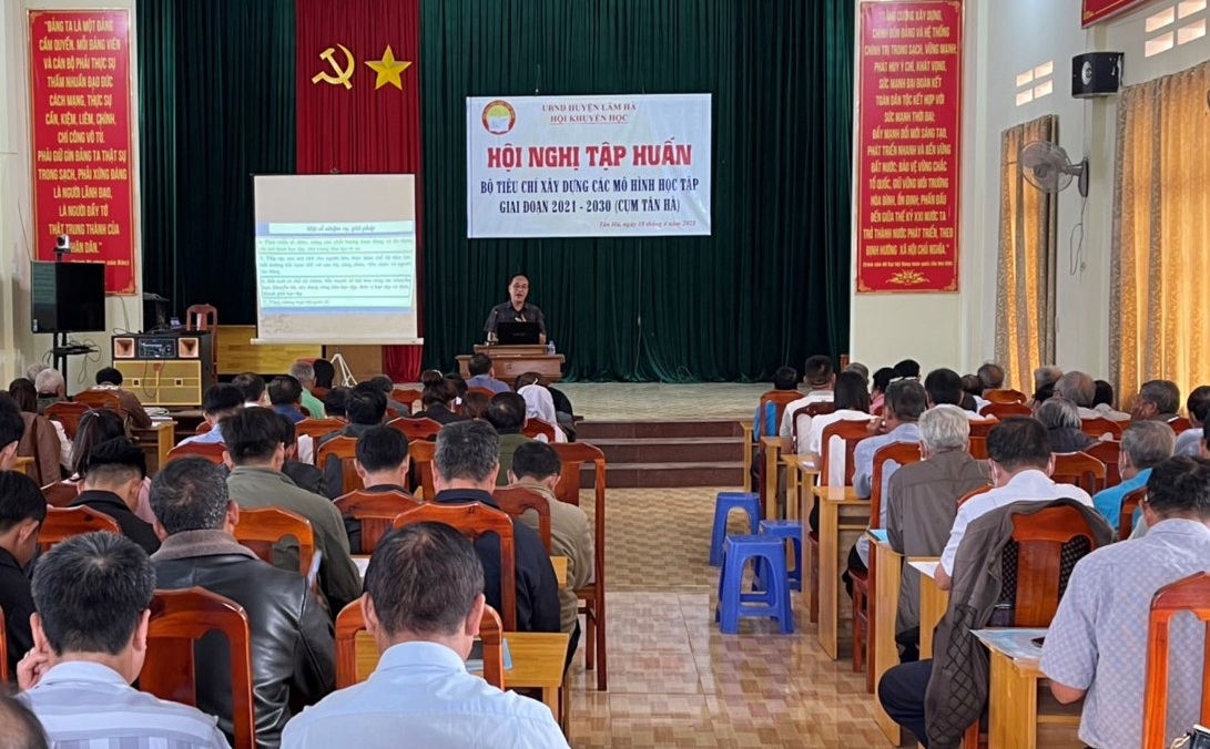 Lâm Hà: Quán triệt, triển khai thực hiện các Quyết định của Thủ tướng Chính phủ về xây dựng xã hội học tập, giai đoạn 2021 – 2030