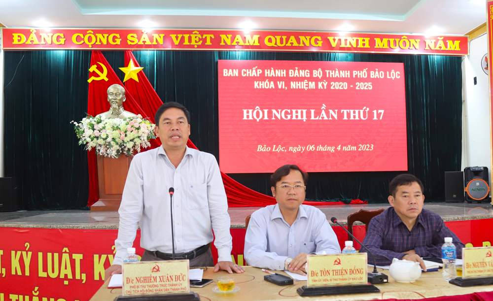 Hội nghị Ban Chấp hành Đảng bộ TP Bảo Lộc lần thứ 17