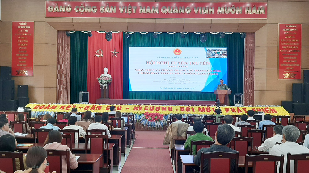 Di Linh tuyên truyền phòng tránh thủ đoạn lừa đảo, chiếm đoạt tài sản trên không gian mạng