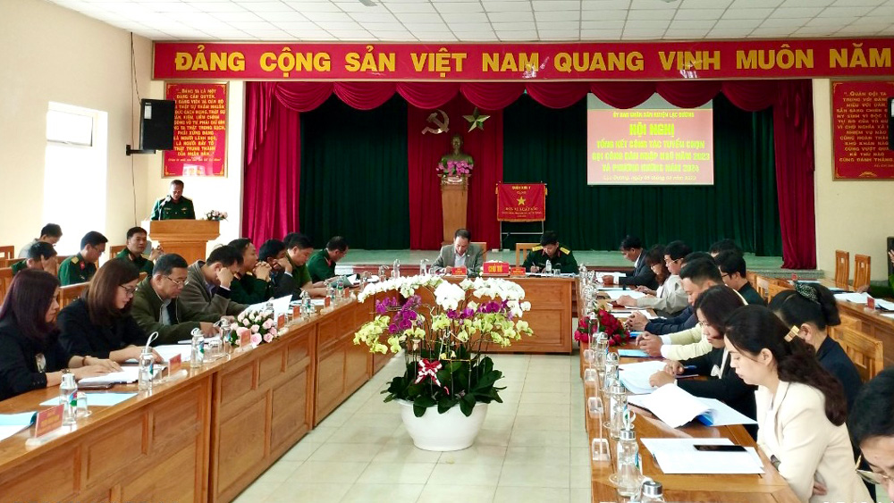 Lạc Dương: Tổng kết công tác tuyển chọn, gọi công dân nhập ngũ năm 2023