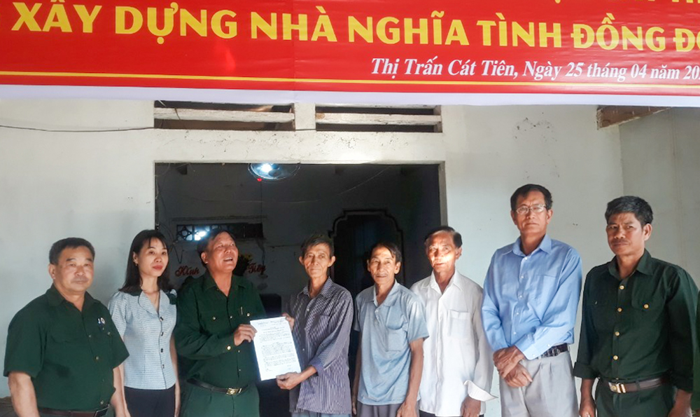 Cát Tiên: Khởi công xây dựng nhà ở cho hội viên CCB khó khăn
