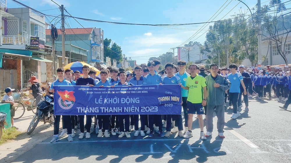Tuổi trẻ Đơn Dương sôi nổi các hoạt động Tháng Thanh niên