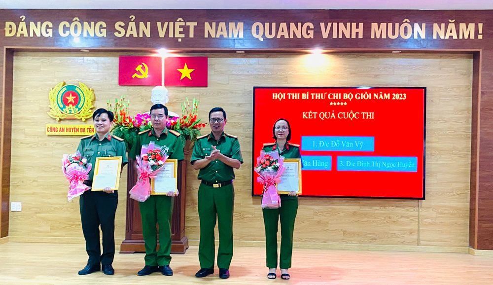 Công an huyện Đạ Tẻh tổ chức hội thi Bí thư Chi bộ giỏi