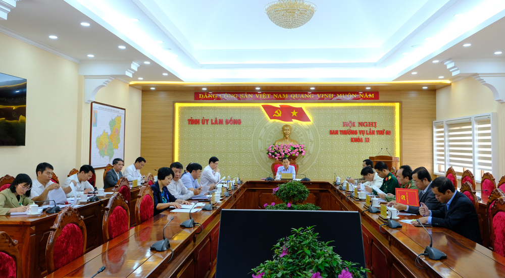 Hội nghị Ban Thường vụ Tỉnh ủy lần thứ 60