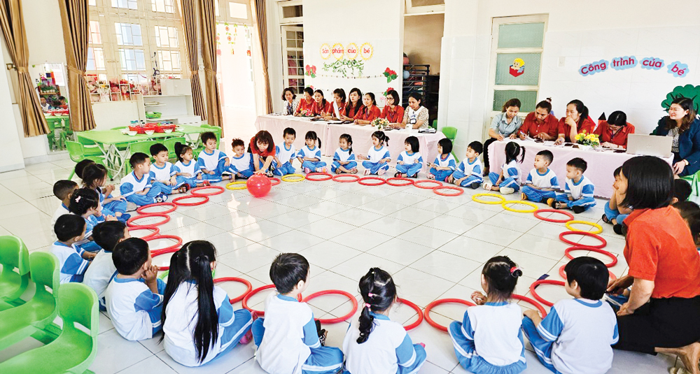 Xây dựng “Ngôi trường hạnh phúc” ở Mẫu giáo Họa Mi
