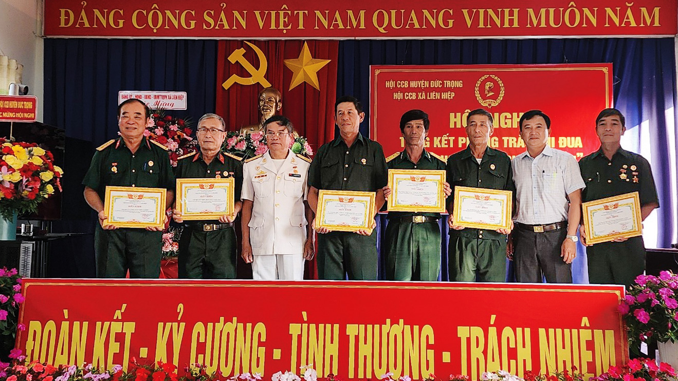 Hội Cựu chiến binh xã Liên Hiệp gương mẫu trong các phong trào thi đua