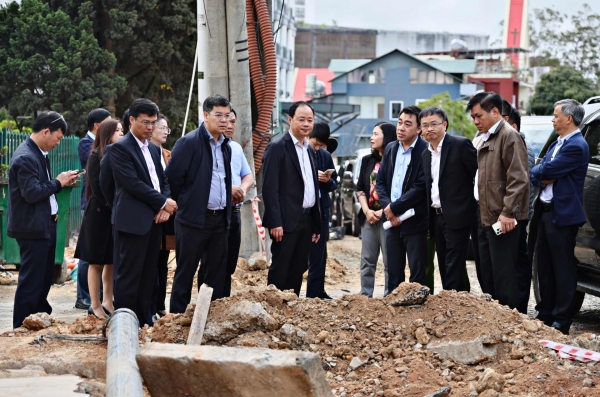 Chủ tịch UBND tỉnh Lâm Đồng Trần Hồng Thái kiểm tra tiến độ các dự án giao thông và tình hình phát triển kinh tế - xã hội TP Đà Lạt