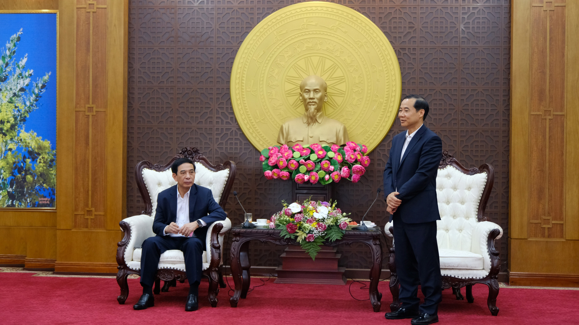 Bộ trưởng Bộ Quốc phòng làm việc với Thường trực Tỉnh ủy Lâm Đồng