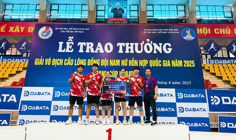 Lâm Đồng giành vị trí Nhất nhóm B tại Giải Vô địch Cầu lông đồng đội hỗn hợp Quốc gia năm 2025