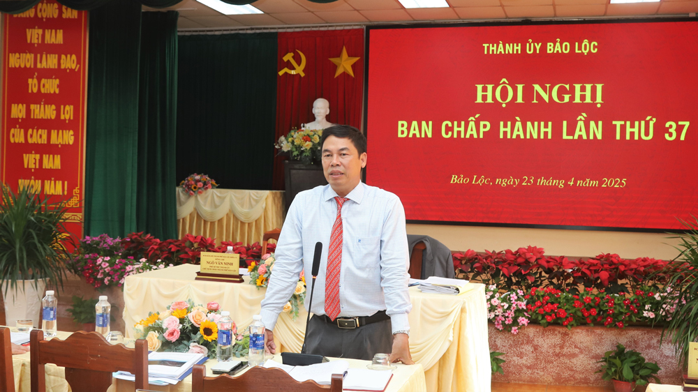 Hội nghị Ban Chấp hành Đảng bộ TP Bảo Lộc lần thứ 37