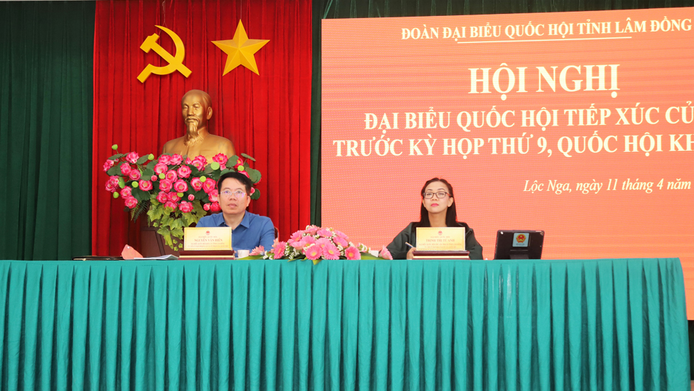 Đoàn ĐBQH tỉnh Lâm Đồng tiếp xúc cử tri tại TP Bảo Lộc