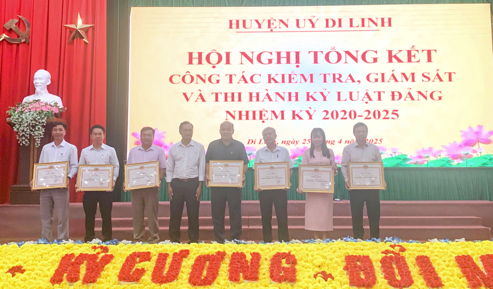 Di Linh tổng kết công tác kiểm tra, giám sát và thi hành kỷ luật Đảng nhiệm kỳ 2020 - 2025