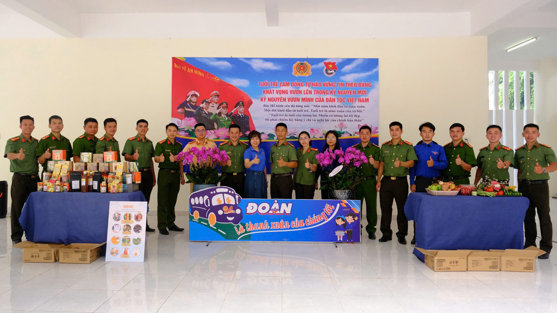 Lâm Đồng có 3 điển hình được tuyên dương tại Hội trại Tuổi trẻ vì an ninh Tổ quốc khu vực phía Nam
