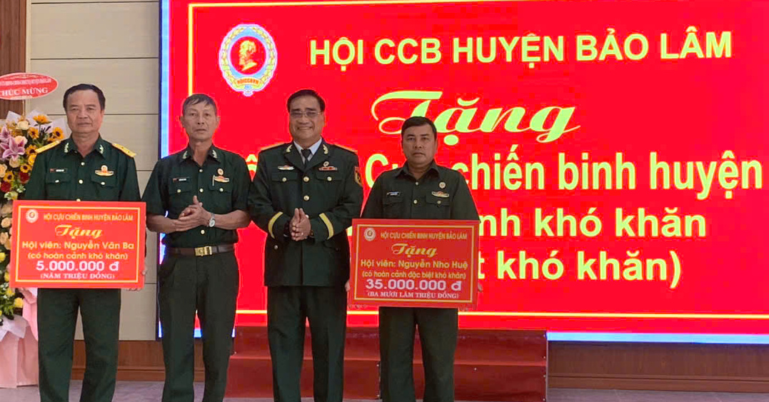 Hội CCB Bảo Lâm tổ chức kỷ niệm 50 năm Ngày giải phóng Miền Nam, thống nhất đất nước
