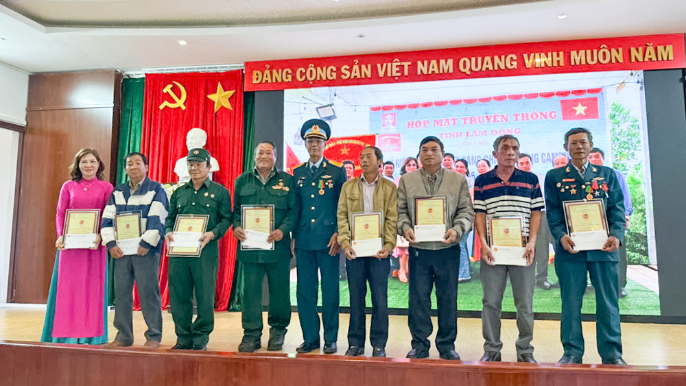 Họp mặt truyền thống Hội Cựu quân nhân đợt 1 - 1985 tỉnh Lâm Đồng