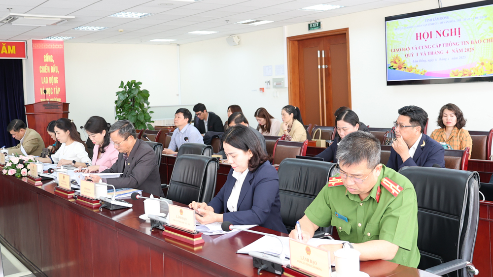 Hội nghị giao ban và cung cấp thông tin báo chí tháng 4/2025
