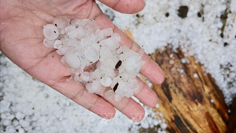 Mưa đá có thể xuất hiện nhiều hơn trong tháng 4