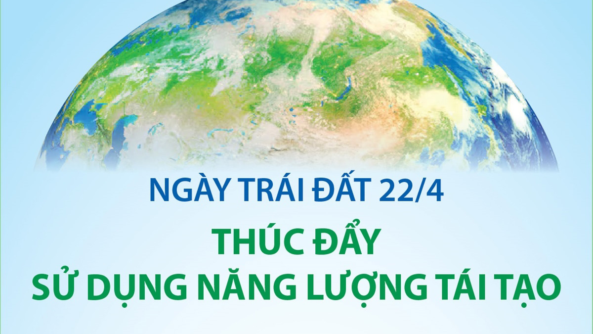 Ngày Trái đất (22/4): Thúc đẩy sử dụng năng lượng tái tạo