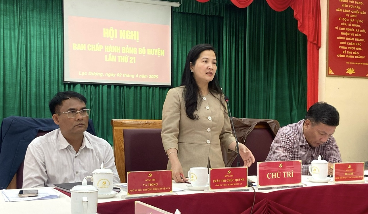 Hội nghị Ban Chấp hành Đảng bộ huyện Lạc Dương lần thứ 21