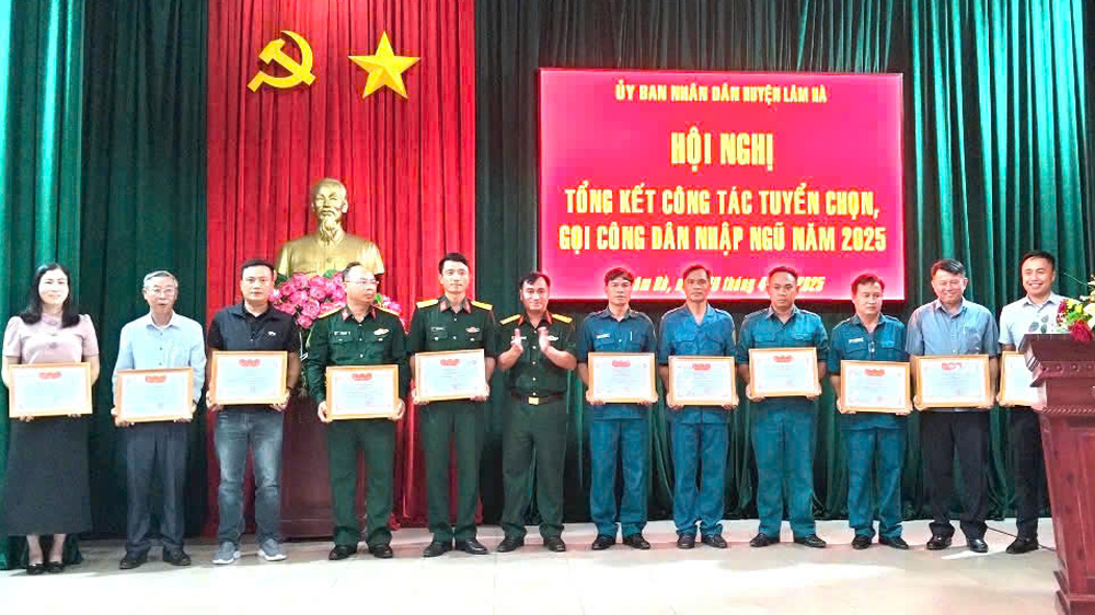 Lâm Hà: Tổng kết công tác tuyển chọn, gọi công dân nhập ngũ năm 2025