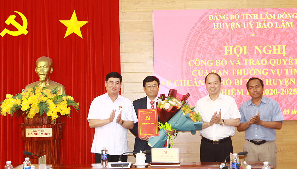 Chuẩn y Phó Bí thư Huyện ủy Bảo Lâm nhiệm kỳ 2020 - 2025